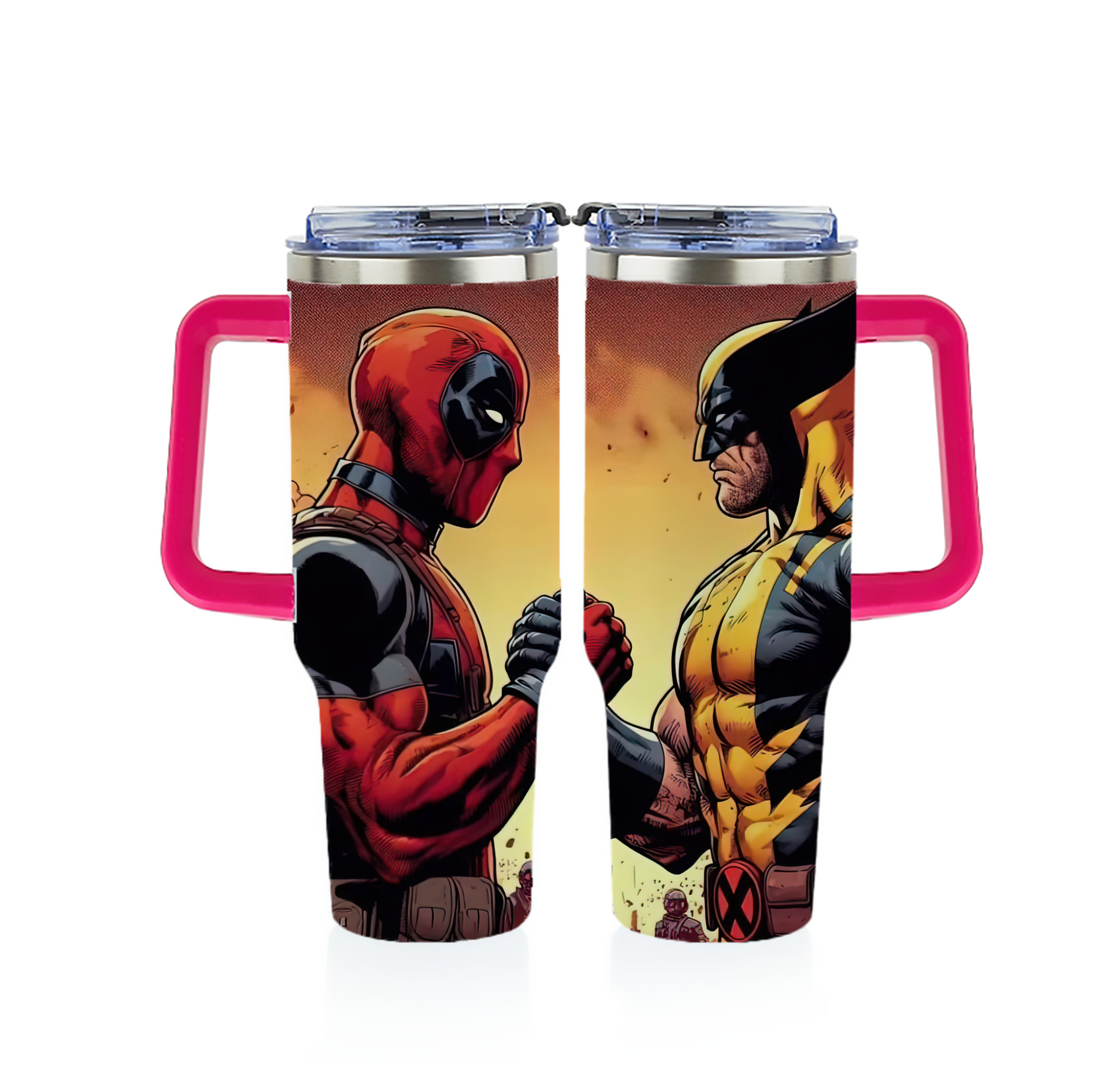（画像用） Deadpool デッドプール 1200ｍLフルプリント車用タンブラー